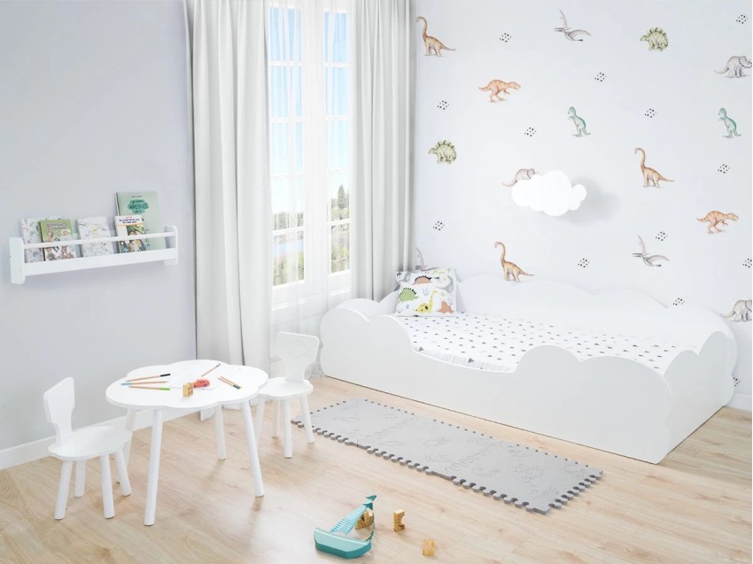 Dormitorio infantil Montessori nube